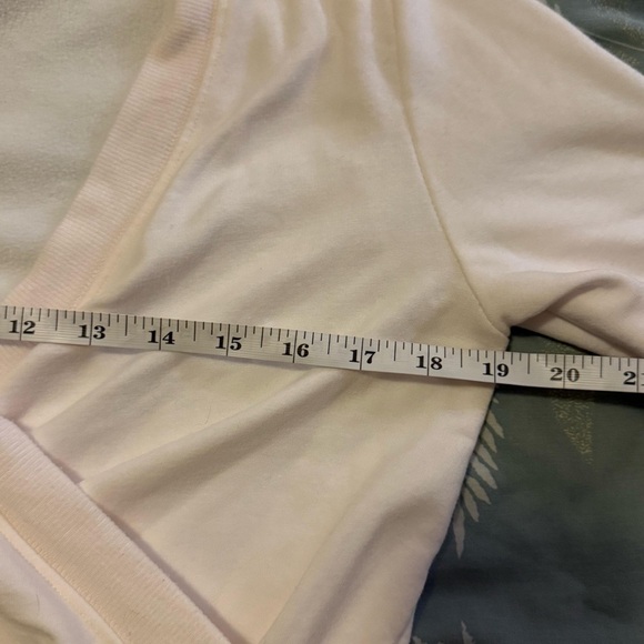 Athleta Soft Cream Light Pink Wrap Blouse Size XS - Picture 3 of 5